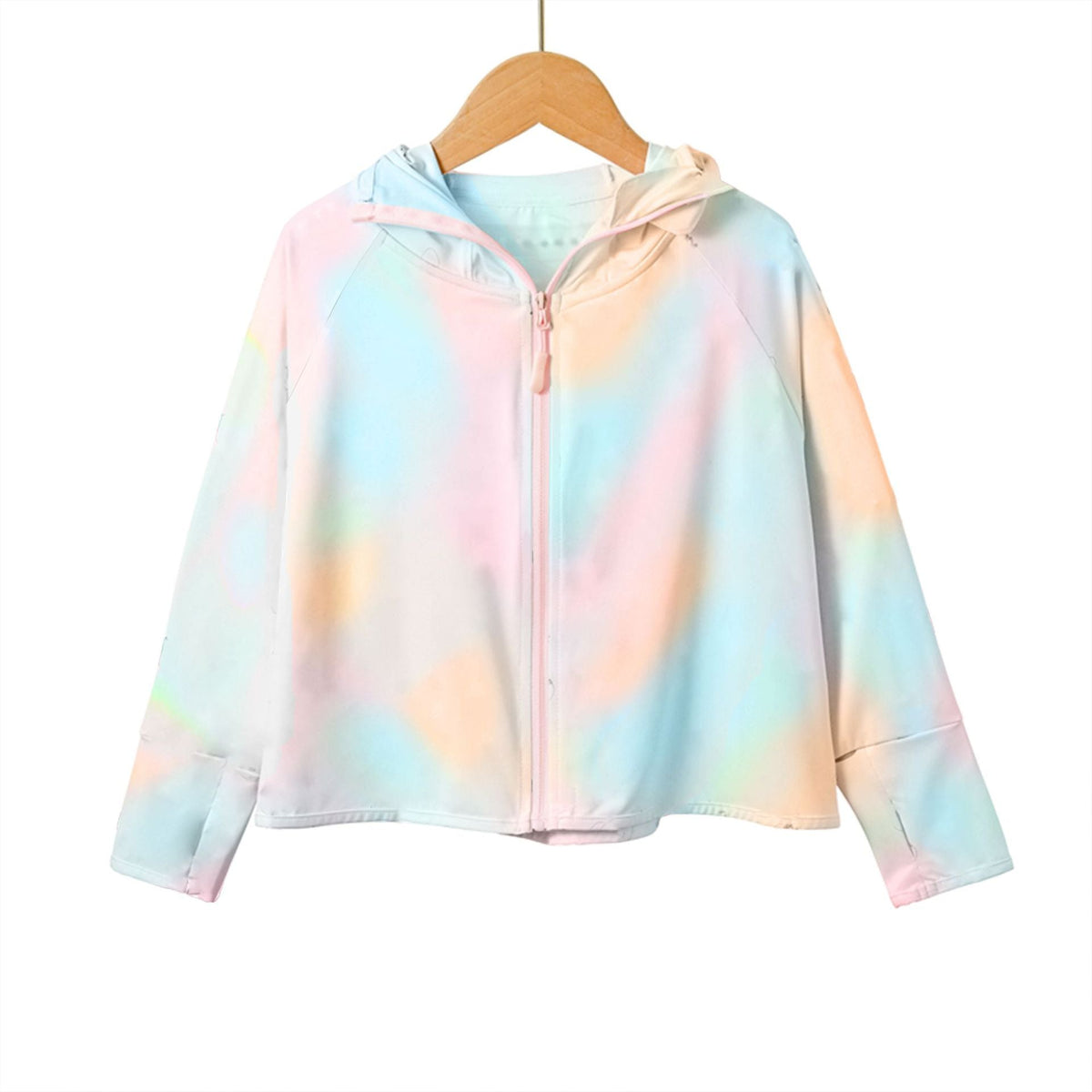 Damen atmungsaktive und wasserabweisende Sportjacke mit Kapuze EB