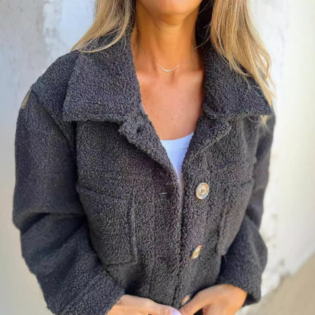 Damen Kuscheliger Fleece-Hemdjacke EB