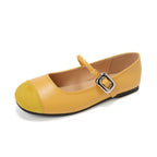 Damen Ballerinas mit modischer Schnallenapplikation EB