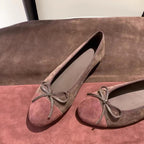 Damen Elegante Ballerinas mit modischem Schleifenakzent EB