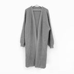Damen Grober Strickcardigan mit offenem Schnitt und bequemen Ärmelabschlüssen EB