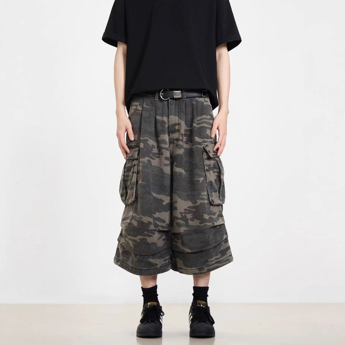 Modische Cargo-Shorts für Herren mit lockerer Passform