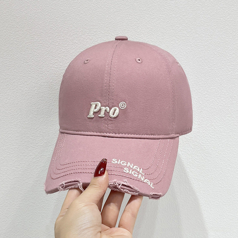 Damen Baseballcap im Distressed-Look
