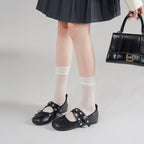 Damen Ballerinas mit modischem Schnallen- und Schleifendetail EB