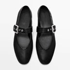 Damen Ballerinas mit verstellbarem Riemendesign und elegantem Schnallenakzent EB