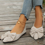 Damen Ballerinas mit modischem Schleifen-Design EB