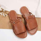 Damen Clogs mit geflochtenem Riemendesign und rutschfester Sohle EB