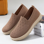 Damen Bequeme Freizeit Slip-On Schuhe mit atmungsaktivem Obermaterial EB