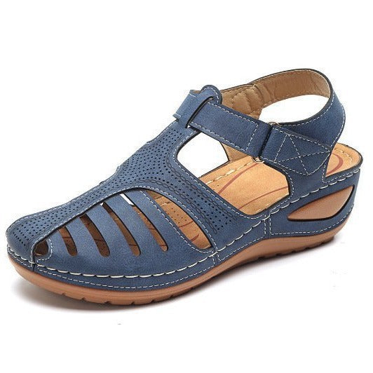 Damen Bequeme Sohle Sandalen mit verstellbarem Riemen und Luftlöchern EB