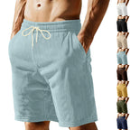 Herren-Bermudashorts mit elastischem Bund und Kordelzug