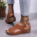 Damen Bequeme Sandalen mit offener Zehenpartie EB