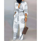 Damen Denim Jumpsuit mit modischem Patchwork-Design und praktischen Taschen EB