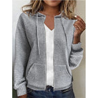 Damen Fleecejacke mit Strukturiertem Waffelmuster EB