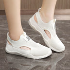 Damen Atmungsaktive Freizeitschuhe mit elastischem Einstieg und rutschfester Sohle EB