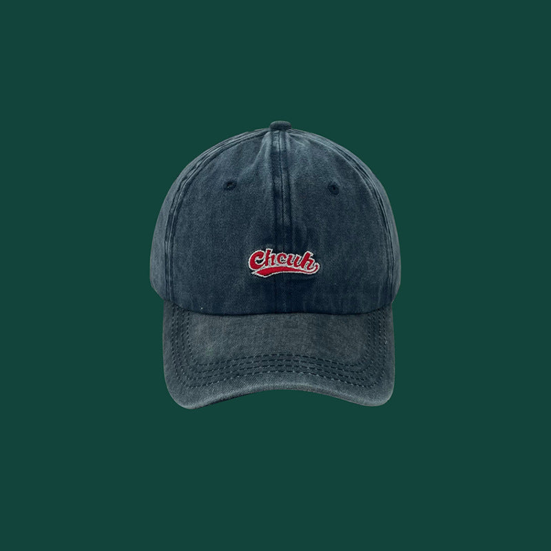 Lässige Baseballkappe aus gebürsteter Baumwolle für Herren