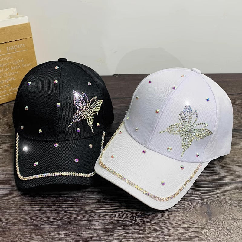 Damen-Baseballkappe mit Strasssteinen