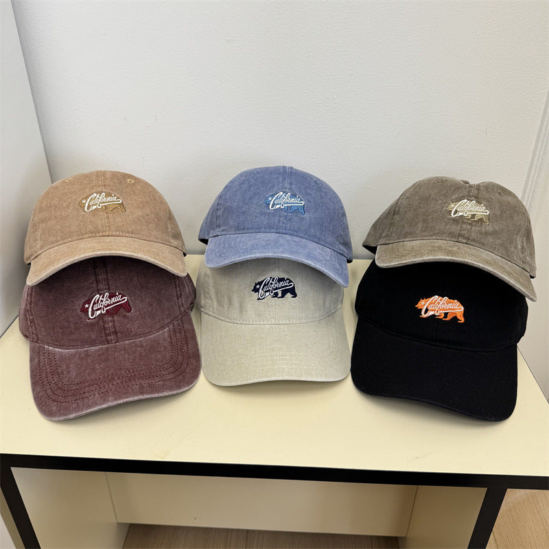 Lässige Vintage-Damen-Cap mit Stickerei
