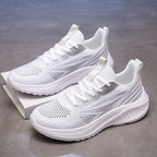 Damen Atmungsaktive Laufschuhe mit flexiblem Strick-Obermaterial und antirutsch Sohle EB