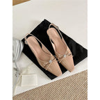 Damen Slingback Pumps mit funkelndem Design EB