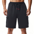 Herren funktionale Sportshorts mit praktischen Seitentaschen und elastischem Bund EB
