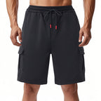 Herren funktionale Sportshorts mit praktischen Seitentaschen und elastischem Bund EB