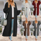 Damen Großer Strickmantel mit weitem Schnitt und tiefen Taschen EB