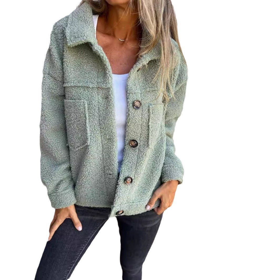 Damen Kuscheliger Fleece-Hemdjacke EB