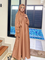Damen Elegantes Maxi-Kleid mit floralem Spitzenbesatz EB