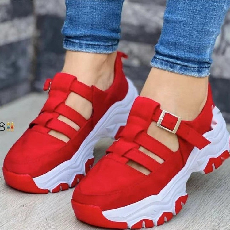 Damen sportliche Clogs mit modischem Riemendesign EB