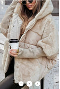 Damen Fleece-Wendejacke mit voluminösem Schnitt und hohem Kragen EB