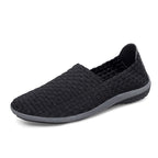 Damen Bequeme Freizeit-Slipper mit elastischer Netzstruktur und rutschfester Sohle EB