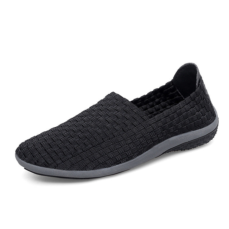 Damen Bequeme Freizeit-Slipper mit elastischer Netzstruktur und rutschfester Sohle EB