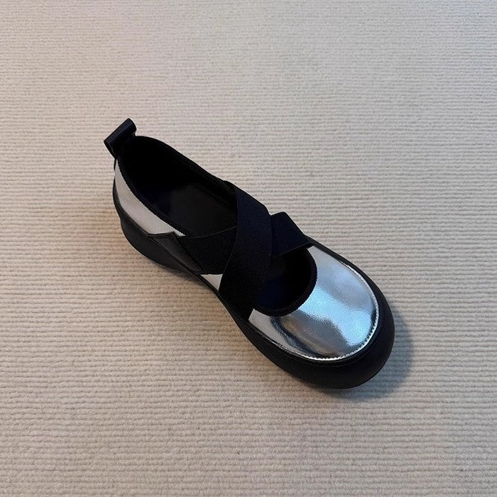 Damen elegante Clogs mit modischem Absatz und speziellen Falten EB