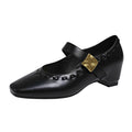 Damen Ballerina-Schuhe mit elegantem Riemchen und modischer Schnalle EB