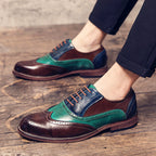 Damen Elegante Brogue-Schuhe aus hochwertigem Leder mit einzigartigen Farbdetails EB