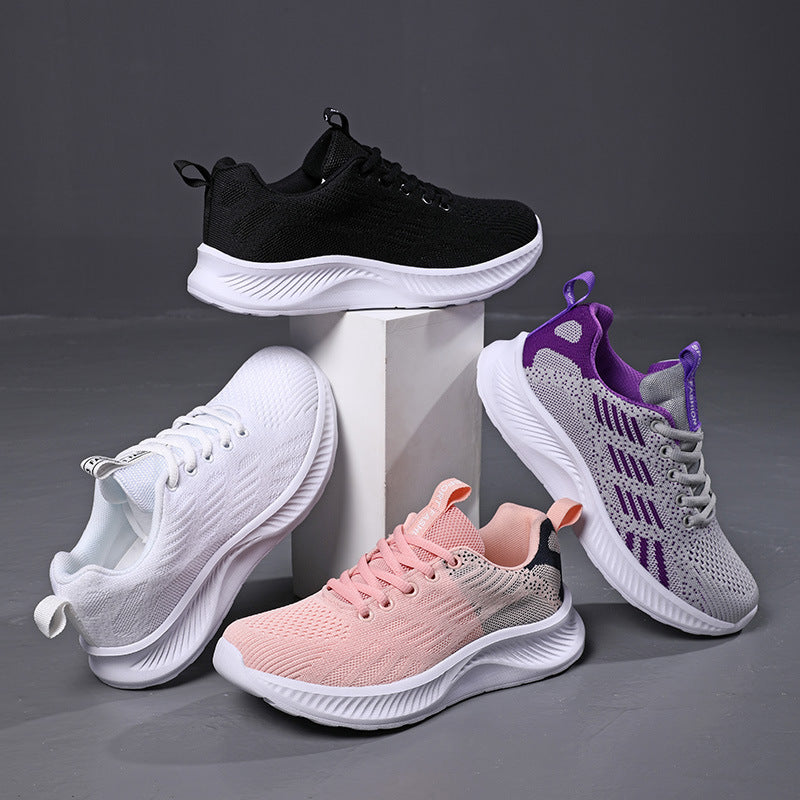 Damen Sportliche Laufschuhe mit atmungsaktivem Mesh-Obermaterial und flexibler Sohle EB