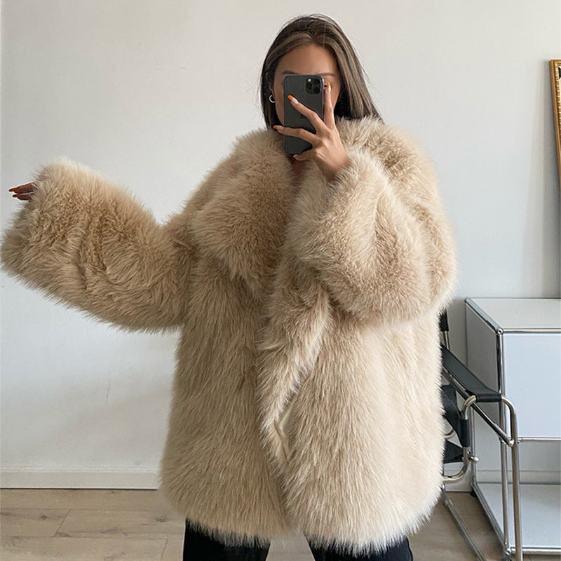 Damen Kuscheliger Mantel EB