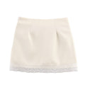 Damen eleganter Rock mit Spitzenbesatz EB