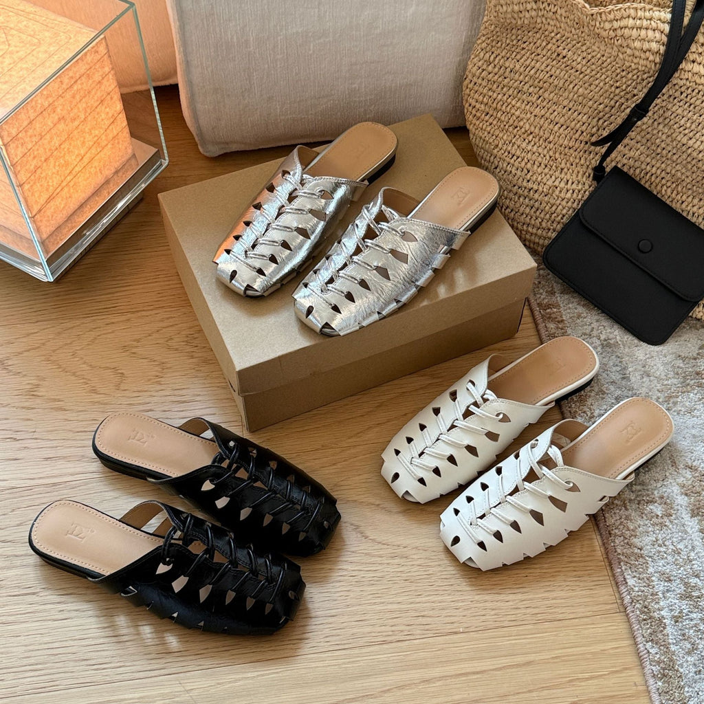 Damen Bequeme und stilvolle Sommerschuhe mit offenen Zehen EB