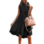 Damen Detailreiches Trägerkleid mit Rüschen EB