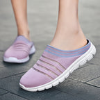Damen Bequeme Clogs mit atmungsaktivem Obermaterial und rutschfester Sohle EB