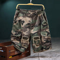 Herren Cargoshorts mit angesagtem Camouflage-Muster und robusten Taschen EB