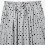 Damen Midi-Rock mit verspieltem Punkte-Design und elastischem Taillenzug EB