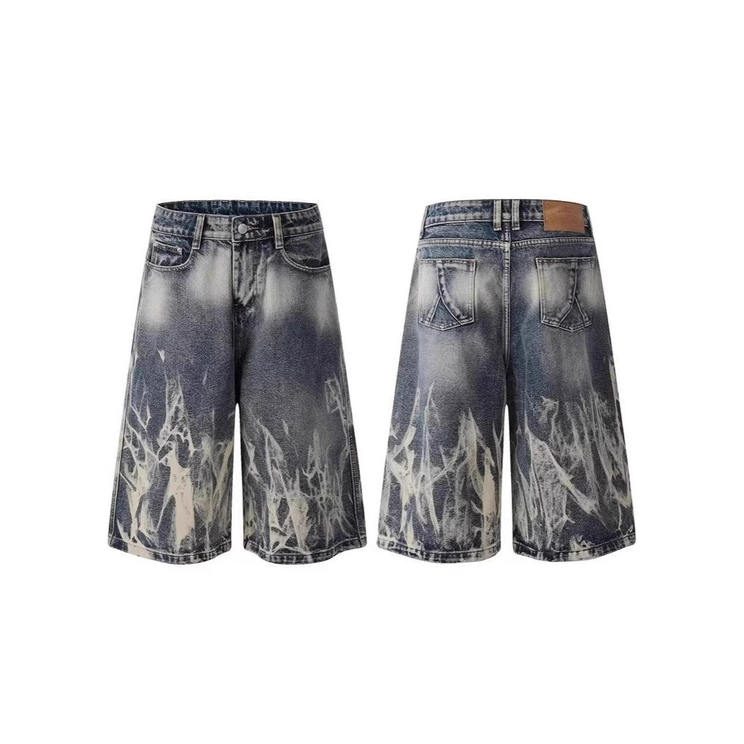 Stylische Baggy-Shorts für Herren im Used-Look