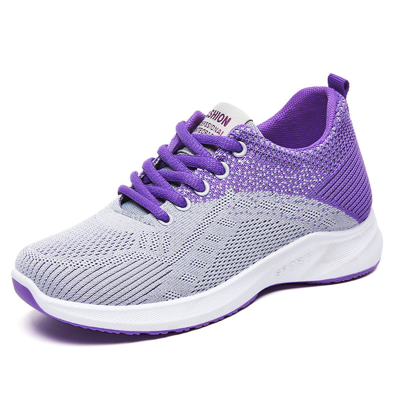 Damen Sportliche Laufschuhe mit atmungsaktivem Strickdesign EB