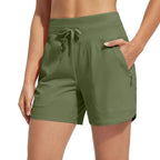 Damen Performance aktive Shorts mit integriertem Boxershorts-Futter EB