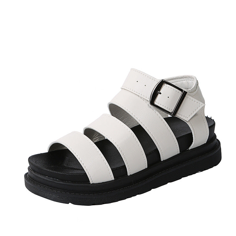 Damen bequeme Riemensandalen mit verstellbarem Schnallenverschluss EB