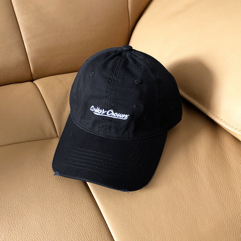 Damen Baseballkappe aus Baumwolle im Used-Look