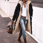 Damen Lange Gefütterte Winterjacke mit Luxuriösem Innenfutter EB