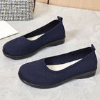 Damen bequeme Ballerinas mit elastischem Obermaterial EB
